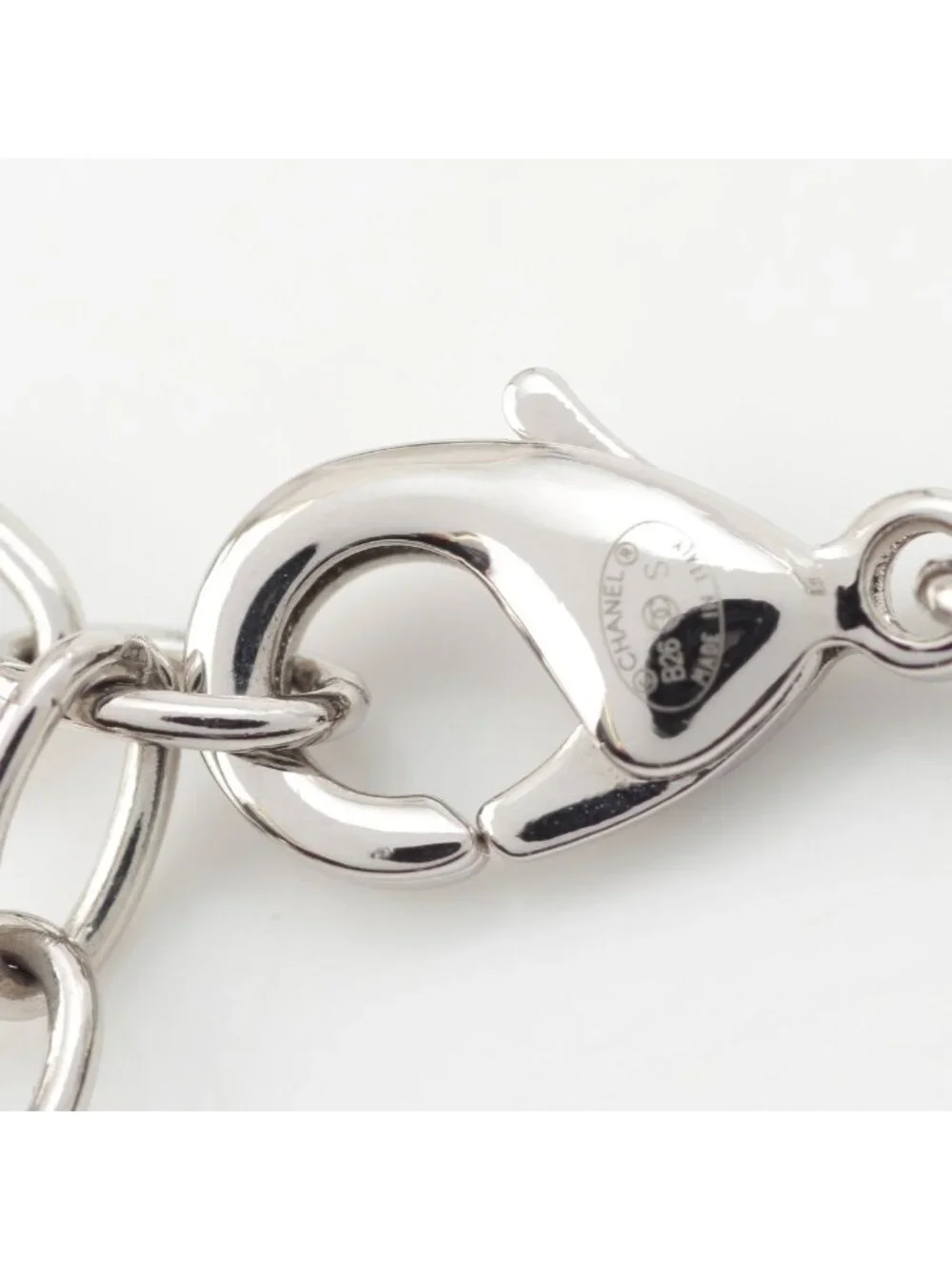 Chanel CC Logo Star Silver Necklace